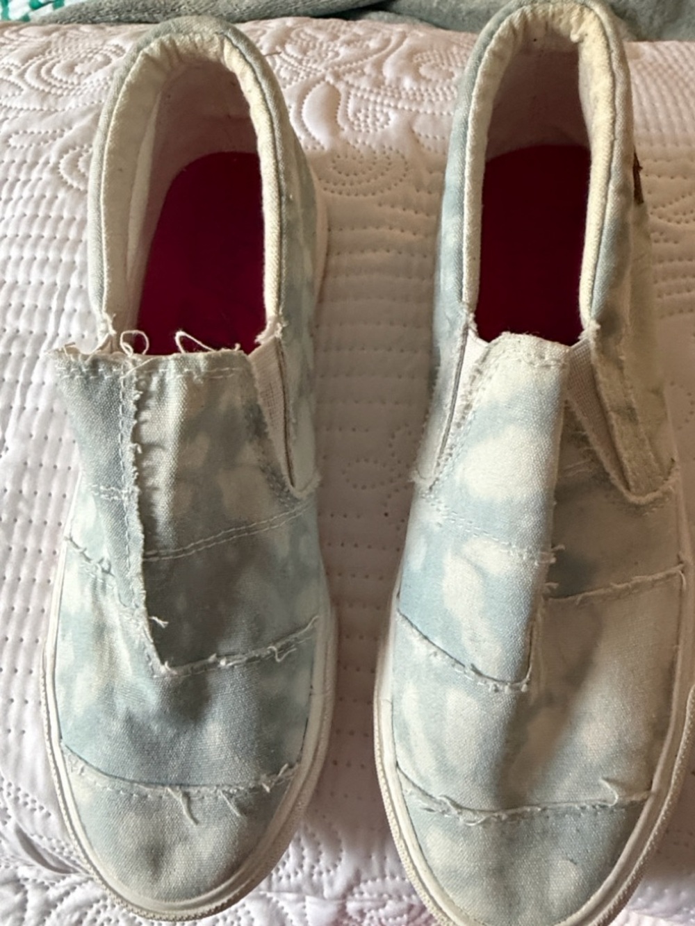 Blowfish Light Blue Tie-Dye Slip-On Sneakers